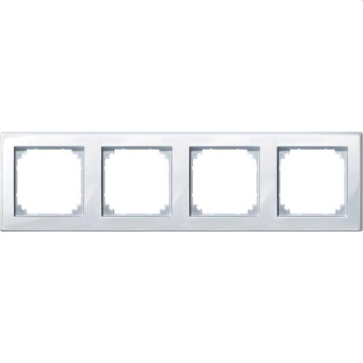 Merten Rahmen 478425 4fach aktivweiss glaenzend