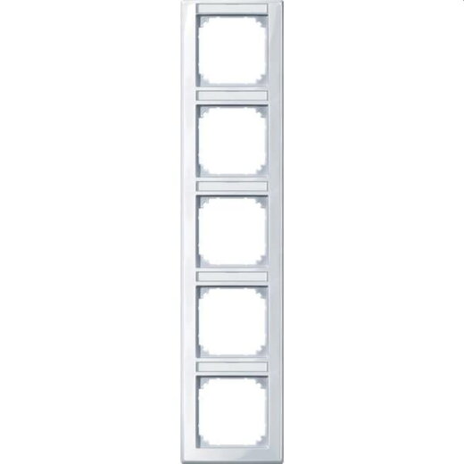 Merten Rahmen 470525 5fach senkr. aktivweiss glaenzend