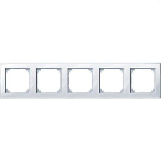 Merten Rahmen 478525 5fach aktivweiss glaenzend