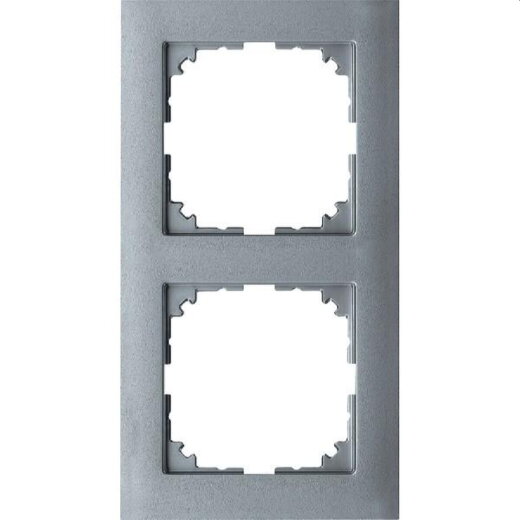Merten Rahmen MEG4020-3660 2fach aluminium