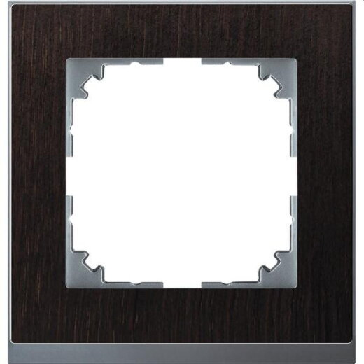 Merten Rahmen MEG4010-3671 1fach wenge/aluminium
