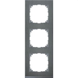 Merten Rahmen MEG4030-3646 3fach edelstahl/aluminium