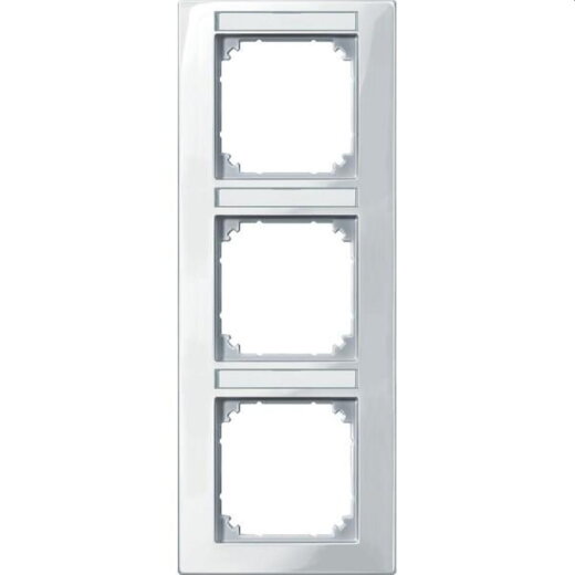 Merten Rahmen 513319 3fach senkr. polarweiss glaenzend