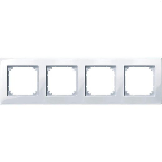 Merten Rahmen 515425 4fach aktivweiss glaenzend
