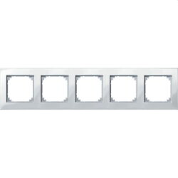 Merten Rahmen 515519 5fach polarweiss glaenzend