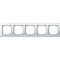 Merten Rahmen 515519 5fach polarweiss glaenzend