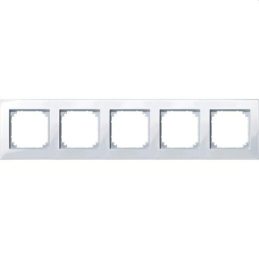 Merten Rahmen 515525 5fach aktivweiss glaenzend