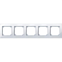 Merten Rahmen 515525 5fach aktivweiss glaenzend