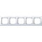 Merten Rahmen 515525 5fach aktivweiss glaenzend