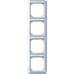 Merten Rahmen 385425 4fach senkr. aktivweiss glaenzend