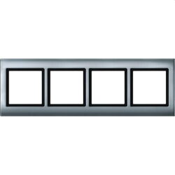 Merten Rahmen 400460 4fach aluminium