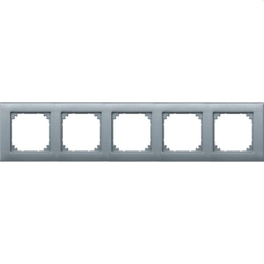 Merten Rahmen 486560 5fach aluminium M-PLAN