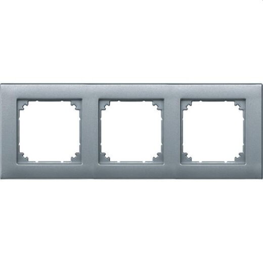 Merten Rahmen 488360 3fach aluminium M-PLAN