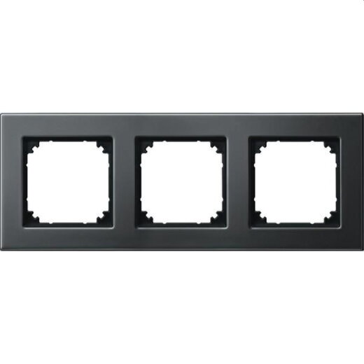 Merten Rahmen 475314 3fach rhodiumgrau