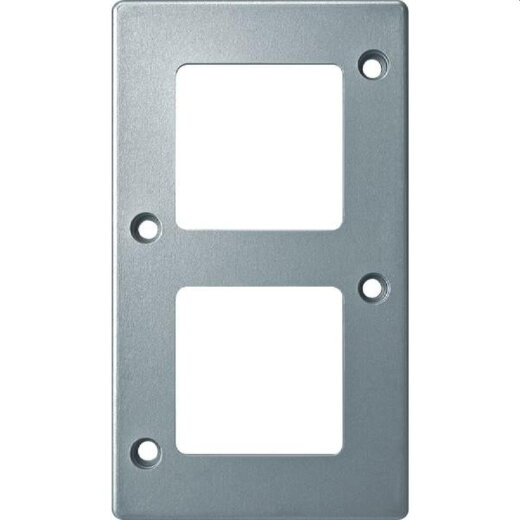 Merten Rahmen 480260 2fach mattsilber PANZER