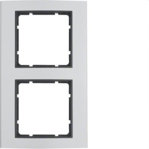 Berker Rahmen M310123004 2fach alu/anthrazit