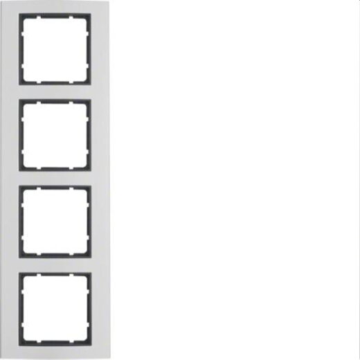 Berker Rahmen M310143004 4fach alu/anthrazit