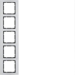 Berker Rahmen M310153004 5fach alu/anthrazit