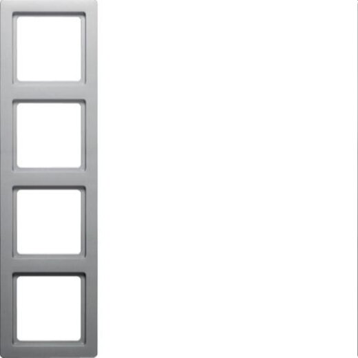 Berker Rahmen M34fach Q1 alu samt lackiert