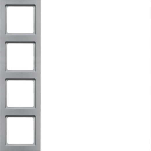 Berker Rahmen M34fach Q3 alu samt lackiert