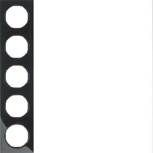Berker Rahmen M310152245 schwarz glaenzend