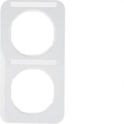 Berker Rahmen M310122169 polarweiss glaenzend