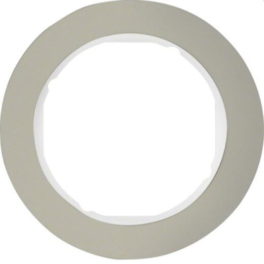 Berker Rahmen M310112014 edelstahl/polarweiss