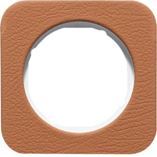 Berker Rahmen M310112369 Lederbraun/polarweiss glaenzend