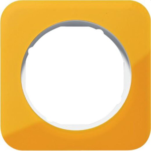 Berker Rahmen M310112339 orange transp/polarweiss glaenz