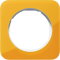 Berker Rahmen M310112339 orange transp/polarweiss glaenz