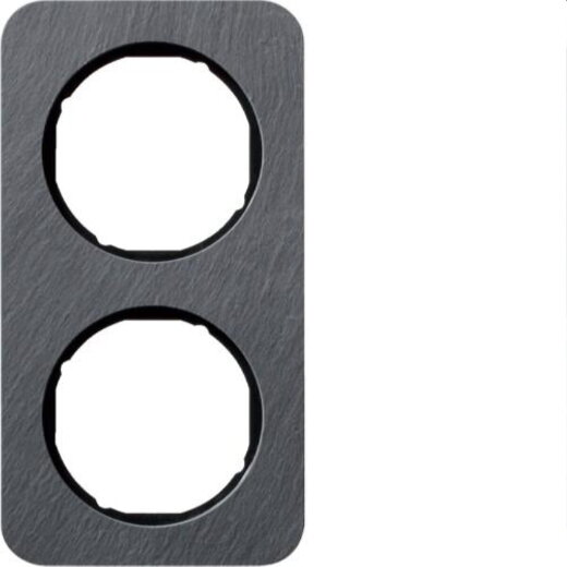 Berker Rahmen M310122384 Schiefer-anthrazit/schwarz