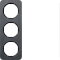 Berker Rahmen M310132384 Schiefer-anthrazit/schwarz