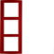 Berker Rahmen M310133022 rot/polarweiss