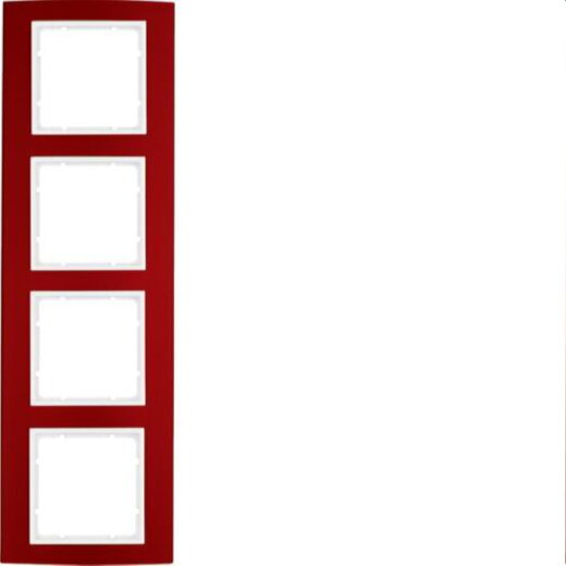 Berker Rahmen M310143022 rot/polarweiss