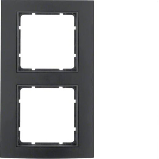 Berker Rahmen M310123005 schwarz/anthrazit