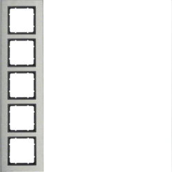 Berker Rahmen M310153606 edelstahl/anthrazit