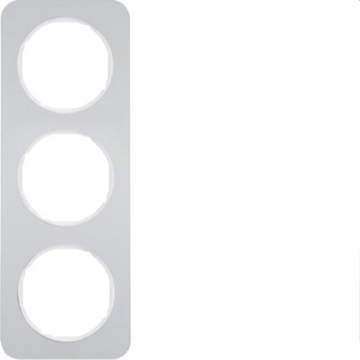 Berker Rahmen M310132174 alu/polarweiss