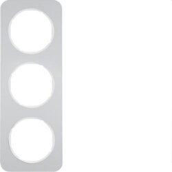 Berker Rahmen M310132174 alu/polarweiss