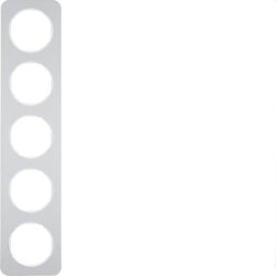 Berker Rahmen M310152174 alu/polarweiss