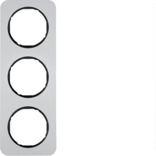 Berker Rahmen M310132184 alu/schwarz