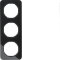 Berker Rahmen M310132116 Glas schwarz