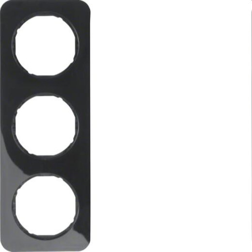 Berker Rahmen M310132145 schwarz glaenzend