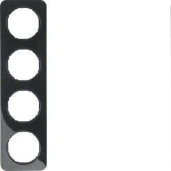 Berker Rahmen M310142145 schwarz glaenzend
