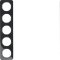 Berker Rahmen M310152145 schwarz glaenzend