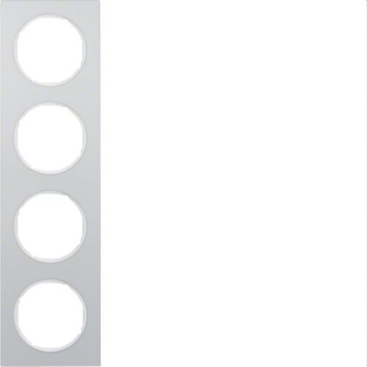 Berker Rahmen M310142274 alu/polarweiss