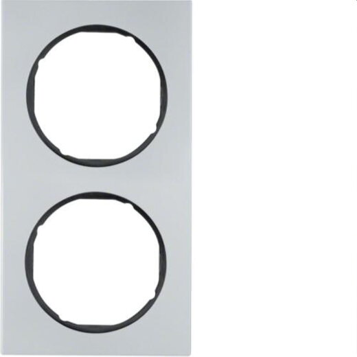 Berker Rahmen M310122284 alu/schwarz