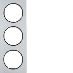 Berker Rahmen M310132284 alu/schwarz