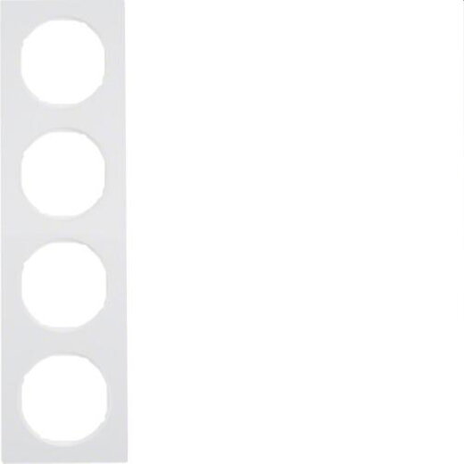 Berker Rahmen M310142289 polarweiss glaenzend