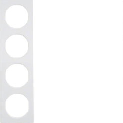 Berker Rahmen M310142289 polarweiss glaenzend