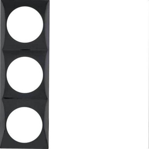 Berker Rahmen M3918192510 3fach schwarz glaenzend